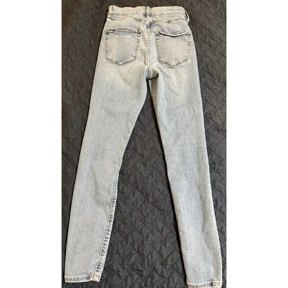 Garage Juniors Size 1 Blue Jeans Medium Wash Skinny Fit High Rise - Picture 7 of 7